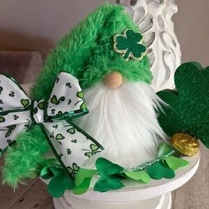 ☘️St. Patrick’s Day Gnome, Shamrocks, Lucky Charm, St. Patrick’s Day Decor